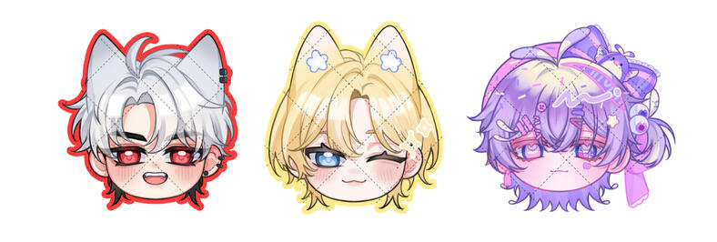 sticker head shot